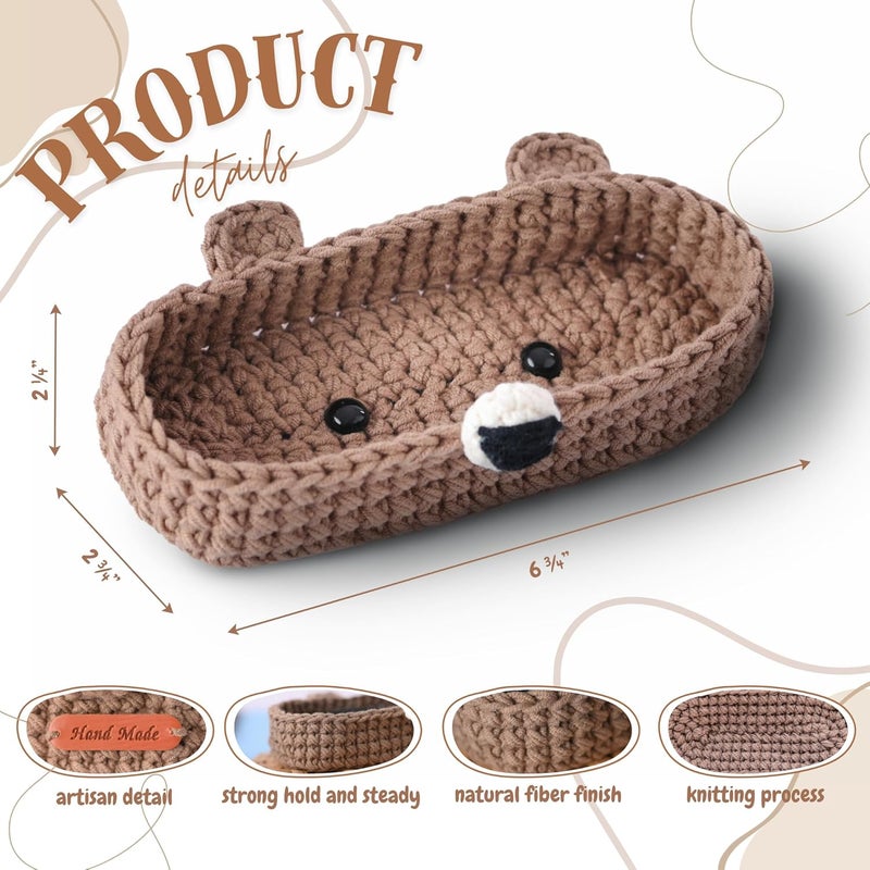 SmartChoice HandMade Bear Crochet Glasses Holder - Image 3